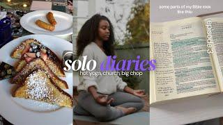 solo diaries: hot yoga, church, big chop, sunday rest *episode 3* | Jerusalem Steph 🫶