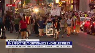 Tennessee effectively criminalizes homelessness