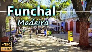 Funchal the capital of the autonomous region of Madeira / Madeira, Portugal / 4K HDR