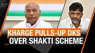 Kharge raps DKS over Shakti scheme, DKS takes a U-turn. BJP slams Cong over unfulfilled promises