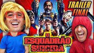 REAÇÃO O Esquadrão Suicida 2 TRAILER FINAL -  Irmãos Piologo Filmes