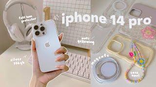 iPhone 14 Pro (silver)  unboxing, setup, accessories, camera test, iphone xs max comparison