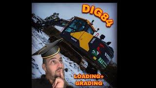 EXCAVATOR ON THE ROAD WHOOPS!!!!AND GRADING!!!!(Volvo ec140el)