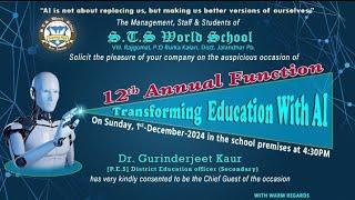 S.T.S World School Rajgomal 12th Annual function Live