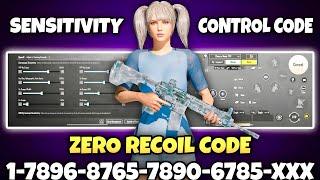 BGMI 3.5 UPDATE SENSITIVITY CODE | BGMI BEST SENSITIVITY SETTINGS | BGMI ZERO RECOIL SENSITIVITY