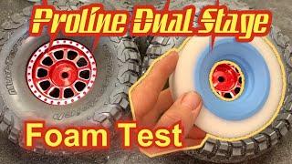 Proline 2-stage foams test in KM3 Tires on Heavy SCX10.3