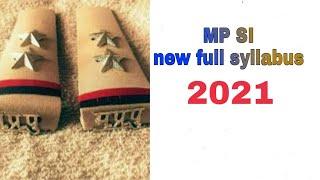 mp si new full details syllabus 2021 mp si ka syllabus Hindi mai #2021 #mp_si