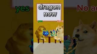 Dragon now vs Dragon then #anime #kitsune #bloxfruits #dragon