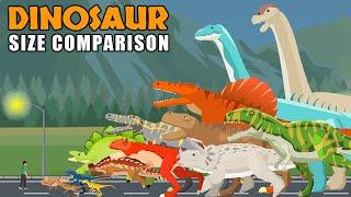 Dinosaurs Walking Size Comparison | Dino Animation