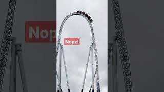 Stealth Rollback Fail Thorpe Park #shorts #shortsfeed #thorpepark #fail #stealth #thrill #scary #fyp