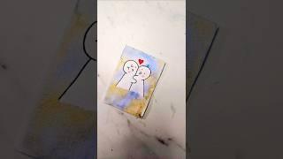 Watercolor mini painting for beginners | art | #shorts