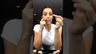 Kim Kardashian Doing Her Own Makeup Using KKW Beauty!