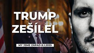 Trump zešílel - Grónsko, Panama, Kanada, vše USA