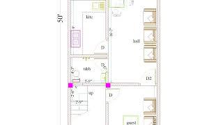 15x50 3HOUSE PLAN II 15x50 HOUSE DESIGN II 15X50 GHAR KA NAKSAII 15*50 घर का डिजाइन ! कम बजट वाला घर