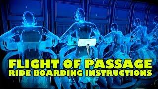 Flight of Passage Attraction Boarding Instructions Pandora World of Avatar Walt Disney World Animal