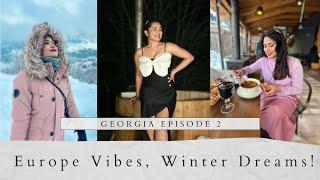 Feel Like Europe in Georgia ️ A Magical Day in Snowfall | Georgia Mestia Ep 2