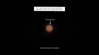 Polar Ice on Mars… Captured from Earth 