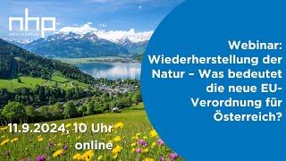 NHP-Webinar zur Renaturierungsverordnung