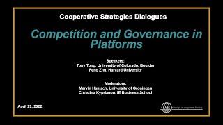 Competition and Governance in Platforms