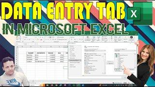 How to Create DATA ENTRY TAB IN MICROSOFT EXCEL  #microsoftexcel