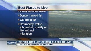 Denver tops list of best places to live