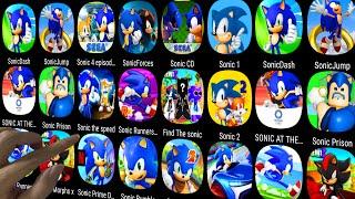 Sonic Racing,Sonic Runners,Sonic Rumble,Sonic Dash,Sonic Forces,Sonic Boom,Sonic the Hedgehog 4.....