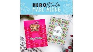 Hero Studio Make-Along - November 2024 Card Kit of the Month and Layering Stencil of the Month