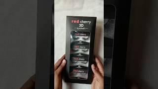 red cherry  3D eyelashes review | affordable #shortsviral #youtubeshorts #eyelashes