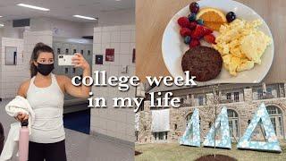 COLLEGE WEEK IN MY LIFE @ UARK/ what I eat, unboxing fashion pass, online classes & rush practice!