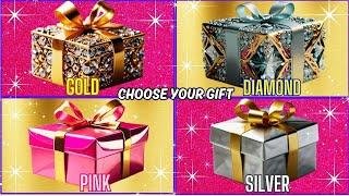 Choose Your Gift..! Gold, Diamond, Pink and Silver edition 4 Giftbox challenge