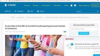 JustDial API found exposing personal details of reviewers