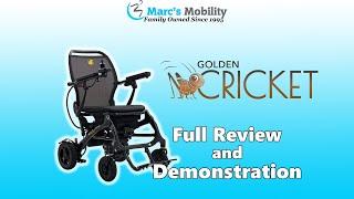 Cricket GP302 by Golden Tech- Lightest Folding Power Chair - Full Review - @GoldenTechnologies