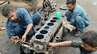 Disassembly isuzu 6bg1 diesel engine