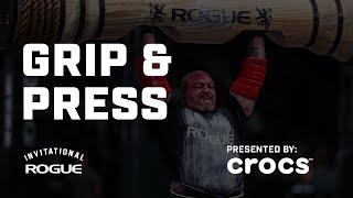 Full Live Stream - Grip & Press - Strongman/Strongwoman Event 2 | 2024 Rogue Invitational