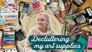 Studio Vlog  Decluttering And Organizing My Art Supplies 