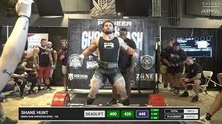 Shane Hunt • 1st place 992.5kg Total (Raw) • 125kg Class • The Ghost Clash 2023