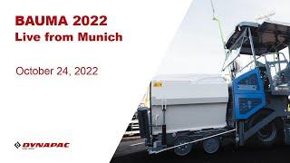 Bauma live in booth - Dynapac Construction Equipment