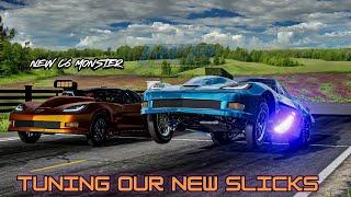 Beamng drive | TUNING OUR NEW C6 VET ON SLICKS |CRASHBOSSTV