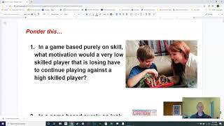 Game Design:  Designing and Balancing Skill vs Luck