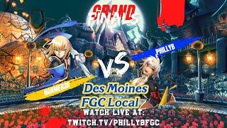 Grand  Finals -Ngamer3k (Jin) vs PhillyB (Bullet) Blazblue: Central Fiction Des Moines FGC Local