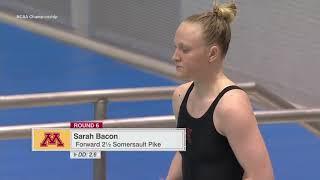 Women's Diving Sarah Bacon