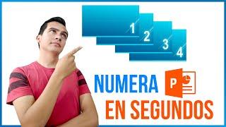  NUMERAR diapositivas en POWERPOINT  en 15 segundos!!! 