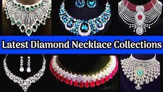 Latest Diamond Necklace Collections|Diamond Jewellery Collections|Diamond Necklace Designs#diamond