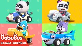 Mobil Hewan | Bus Hiu Paus | Lagu Anak-anak | Berbagai Jenis Kendaraan | BabyBus Bahasa Indonesia