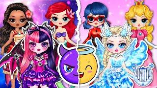 What If Disney Princesses Transformed Into Angel & Devil | Best DIY Fashion Paper Dolls