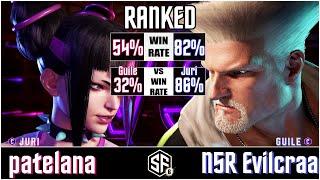 SF6 - patelana (Juri) vs N5R Evilcraa (Guile) in Street Fighter 6