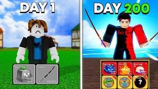 I Survived 200 Days in Blox Fruits! [Full Movie]