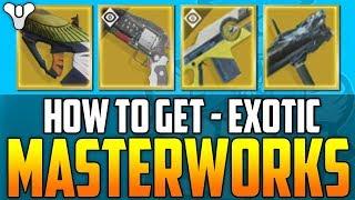 Destiny 2 - EXOTIC MASTER WORKS & HOW TO GET !! - All New Mysteries & Secrets!