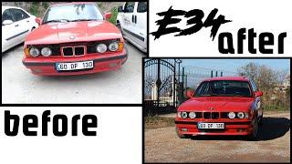 Bmw E34 520i Restoration - Restorasyon - Yenileme