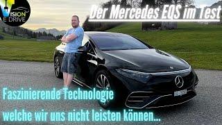 Reichen 107kwh für 500km Autobahn? - MERCEDES EQS 580 4Matic [Deutsch 4K] | Vision E Drive Nr.230